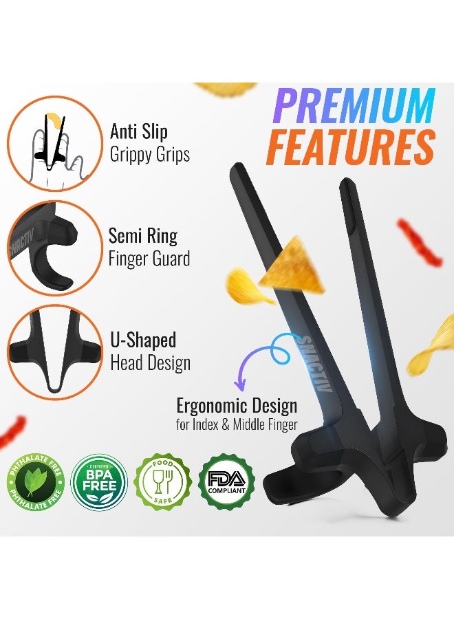 SNACTIV PRO Finger Chopsticks for Gamers - As Seen on Shark Tank! The Official Snacking Tool of the Future - Enjoy Snacks and Chips with Ease - Innovative Gaming Snacking Solution - Snack Chopsticks - Image 4
